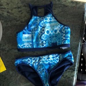 Abercrombie kids tie dye halter bikini